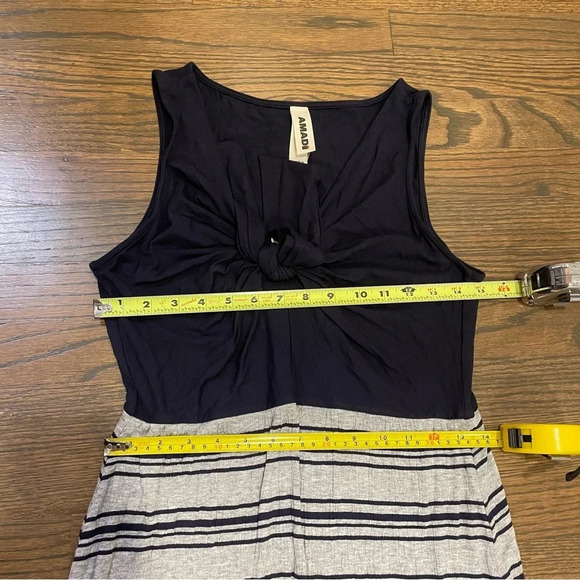 New Anthro Amadi Deryn Tie Front Midi Dress - Picture 7 of 10